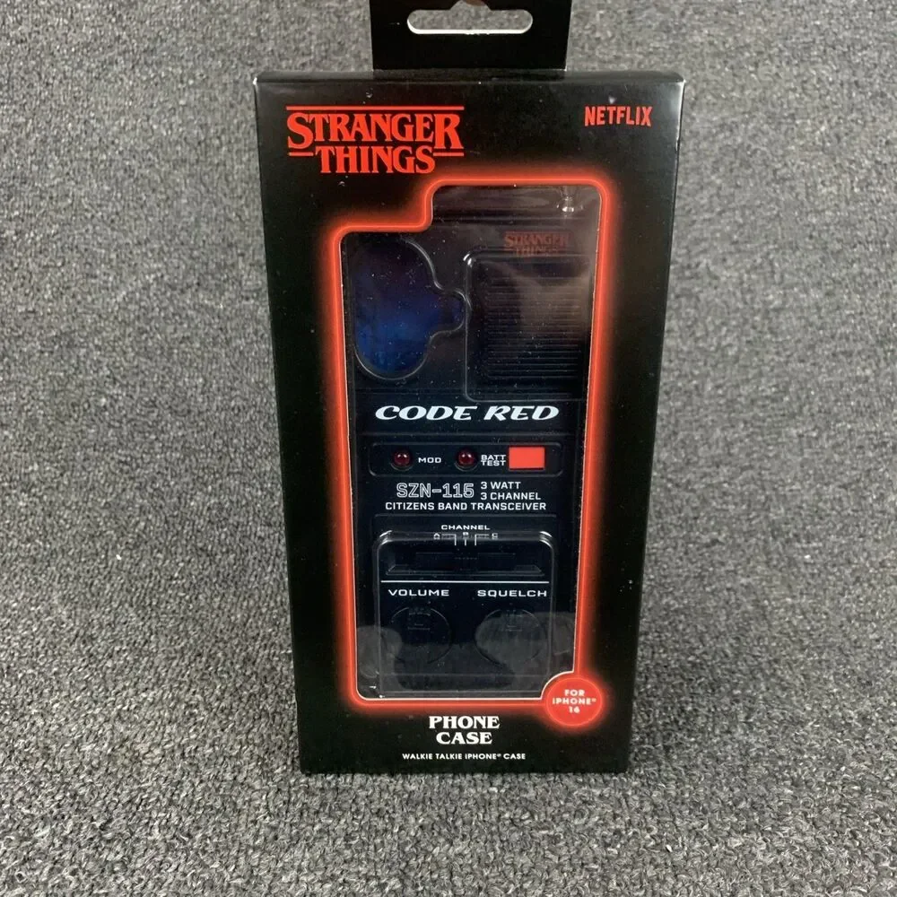 Stranger Things Walkie-Talkie Phone Case Apple iPhone 16 New Sealed